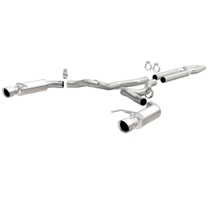 MagnaFlow Cat Back, SS, 3in, Competition, Dual Split Pulido 4.5in Tips 2015 Ford Mustang GT V8 5.0