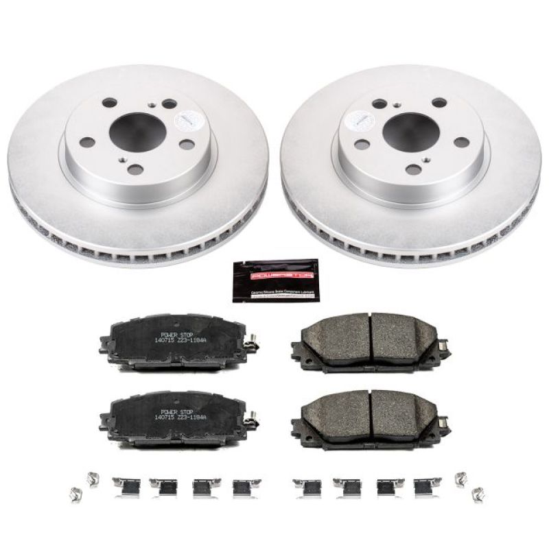 Power Stop 11-17 Lexus CT200h dianteiro Z17 Evolution Kit de freio revestido Geomet
