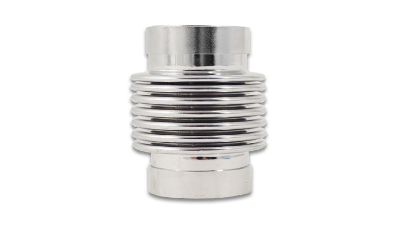 Conjunto de fuelle de acero inoxidable vibrante con revestimiento Entrada/salida de 1,75 pulg. DI x OAL de 2,5 pulg. Pulido electrolítico