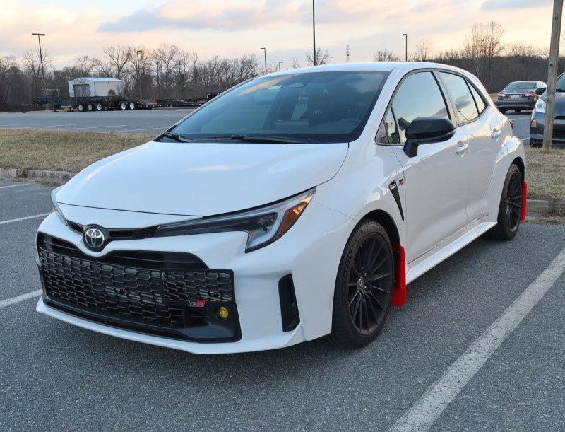 Rally Armor 23-26 Toyota GR Corolla Red UR Mud Flap w/Black Logo