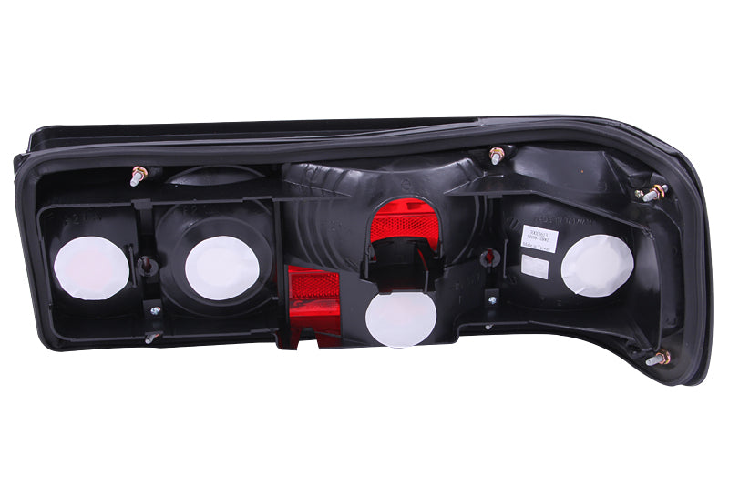 ANZO 1986-1991 Mercedes Benz Classe S W126 Lanternas traseiras vermelho/transparente