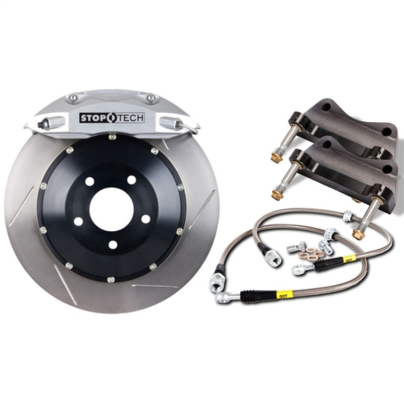 StopTech 06-09 BMW M5/M6 Rear Big Brake Kit w/ Silver ST-41 Calipers Slotted 380x32mm Rotors