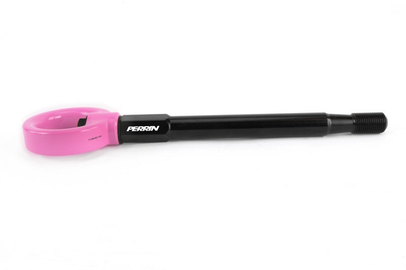 Perrin 08-14 Subaru WRX/STI Kit de gancho de remolque (delantero) - Hyper Pink