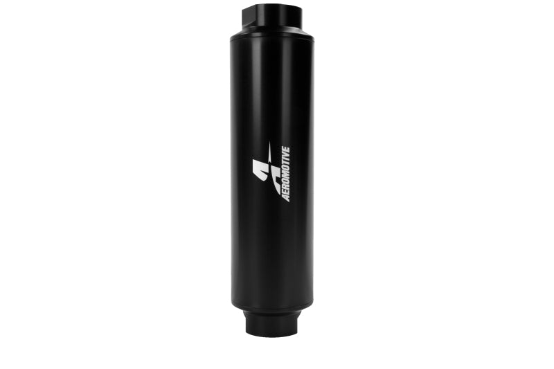 Filtro en línea Aeromotive - AN-16 Elemento de microvidrio de 10 micras Flujo extremo