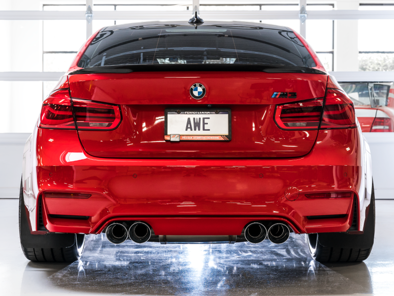 Escape BMW F8X M3/M4 Track Edition Catback AWE Tuning - Diamond Black Tips