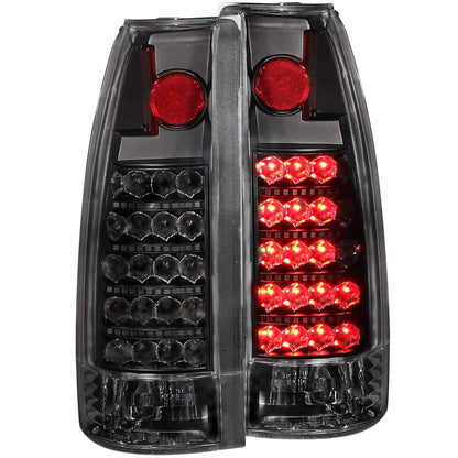 ANZO 1999-2000 Cadillac Escalade LED lanternas traseiras pretas