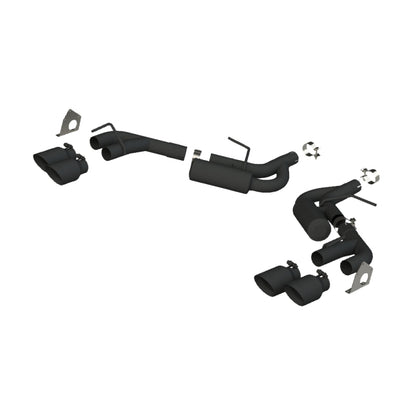 MBRP 16-19 Chevrolet Camaro V6 2.5in BLK NPP escape trasero de doble eje con puntas de pared doble cuádruple de 4in