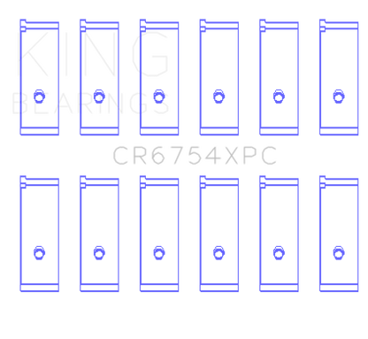 King Engine Bearings Toyota2JZGE/2JZGTE 3.0L pMaxKote Performance Rod Bearing Set - Size +.026mm