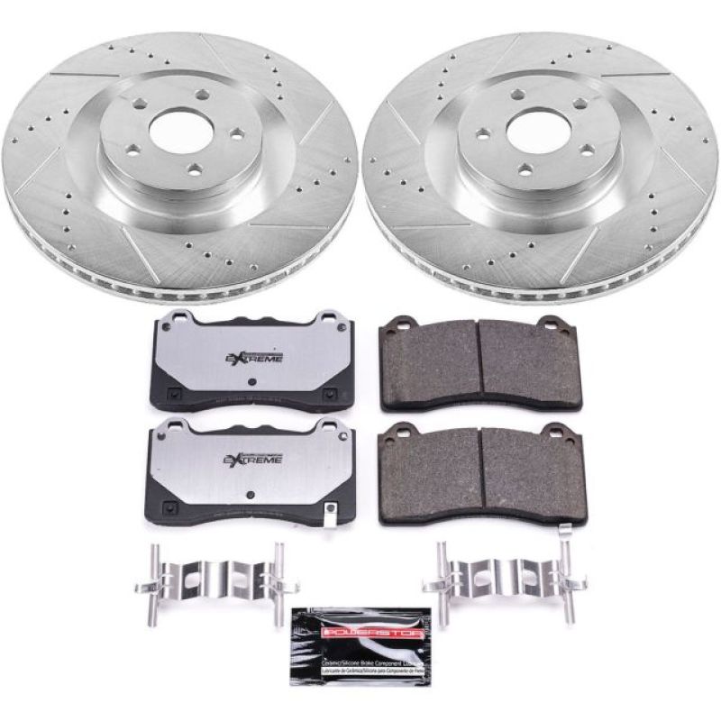 Kit de freio Power Stop 16-18 Ford Focus Front Z26 Street Warrior