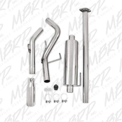 MBRP 05-13 Toyota Tacoma 4.0L EC/CC Cat Back Salida única T409 Escape