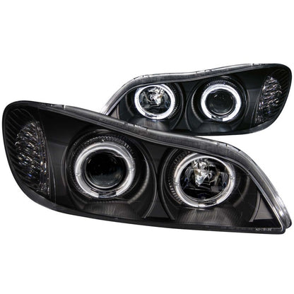 Faróis projetores ANZO 2000-2004 Infiniti I30 c/ halo preto
