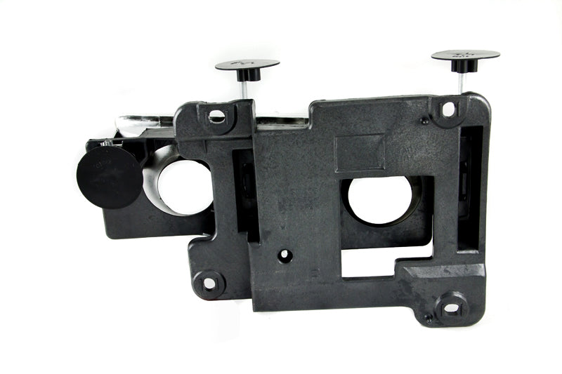 ANZO 1988-1998 Chevrolet C1500 Faróis de cristal cromados sem lâmpadas