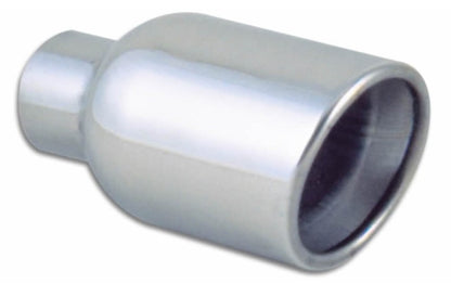 Vibrantes puntas SS redondas de 2,5 in de DI y 4 in de DE (doble pared, corte en ángulo)