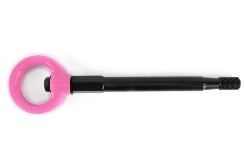 Perrin 08-14 Subaru WRX/STI Kit de gancho de remolque (delantero) - Hyper Pink