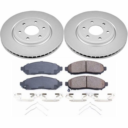 Power Stop 2019 Nissan Frontier Delantero Z17 Evolution Geomet Juego de frenos recubiertos