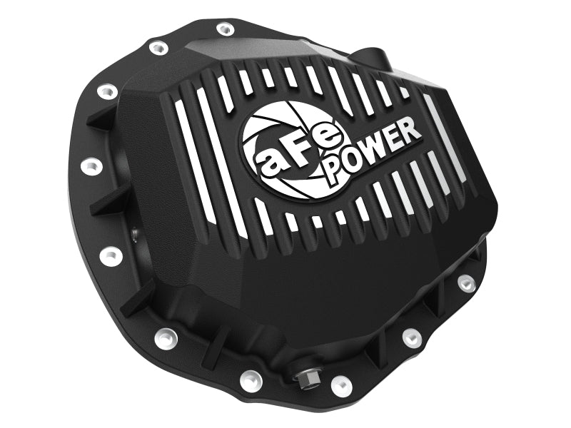 aFe 2020 Chevrolet Silverado 2500 HD Cubierta del diferencial trasero Negro; Serie Pro con aletas mecanizadas