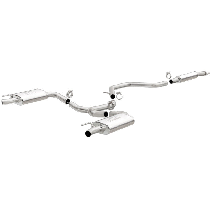 MagnaFlow Cat-Back SS 2.25/2.5in Salida trasera doble dividida Punta pulida de 3in 2015 Chev Impala 3.6L V6