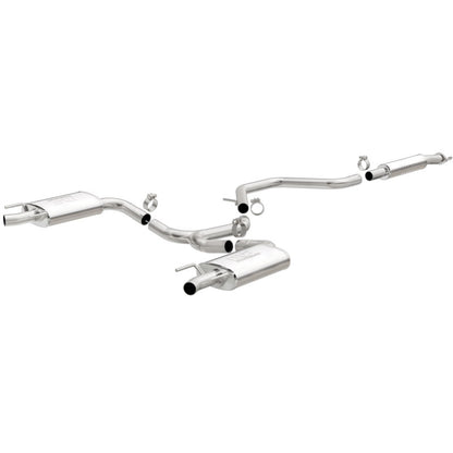MagnaFlow Cat-Back SS 2.25/2.5in Salida trasera doble dividida Punta pulida de 3in 2015 Chev Impala 3.6L V6