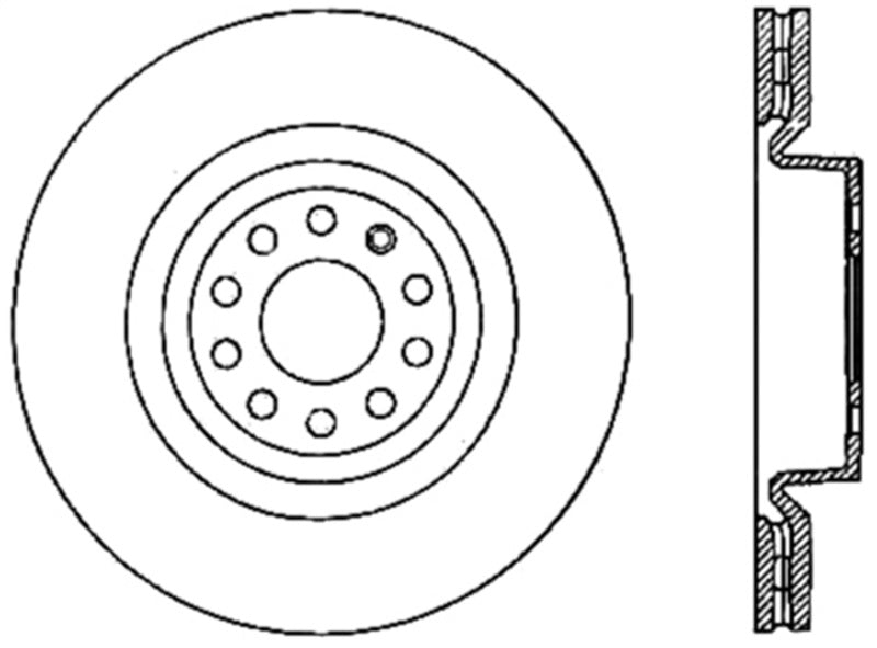 Rotor de freno deportivo perforado StopTech