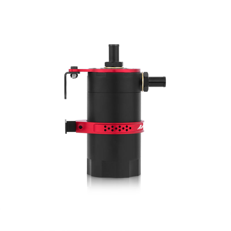 Mishimoto Recipiente de captura de aceite con deflector universal - Rojo