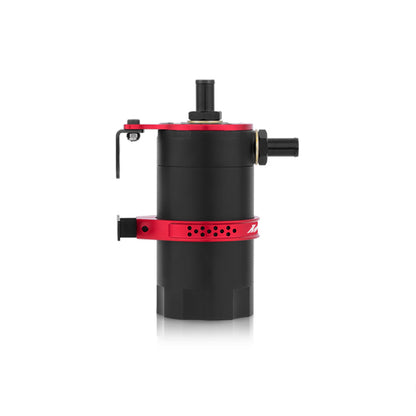 Mishimoto Recipiente de captura de aceite con deflector universal - Rojo