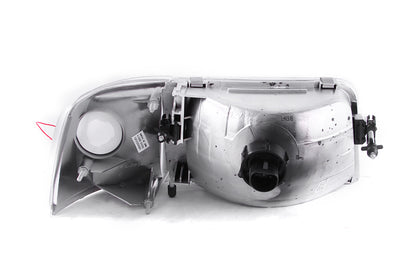 ANZO 1993-1997 Ford Ranger Crystal Faróis cromados com luzes de canto 2 peças