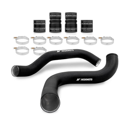 Kit intercooler preto Mishimoto 99-03 Ford 7.3L Powerstroke PSD com canos pretos