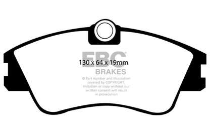 EBC 93-96 Volkswagen Eurovan 2.5L Solid Rotors Ultimax2 Front Brake Pads
