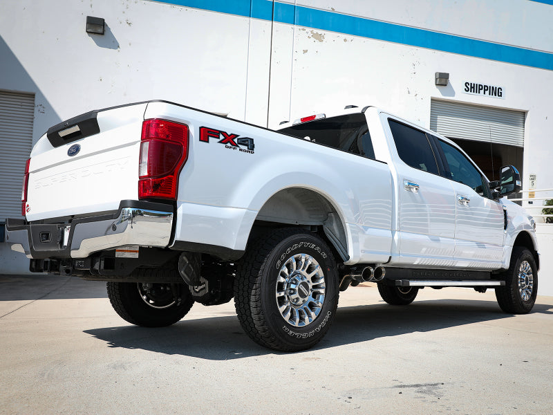aFe Rebel Series 3in 409 SS Cat-Back Escape con puntas pulidas 17-20 Ford F-250 V8 6.2L