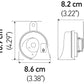 Hella Twin Trumpet Horn Kit 12V - Ford
