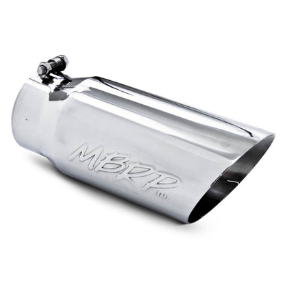 MBRP Universal Tip 5 OD Dual Wall Angled 4 entrada 12 longitud