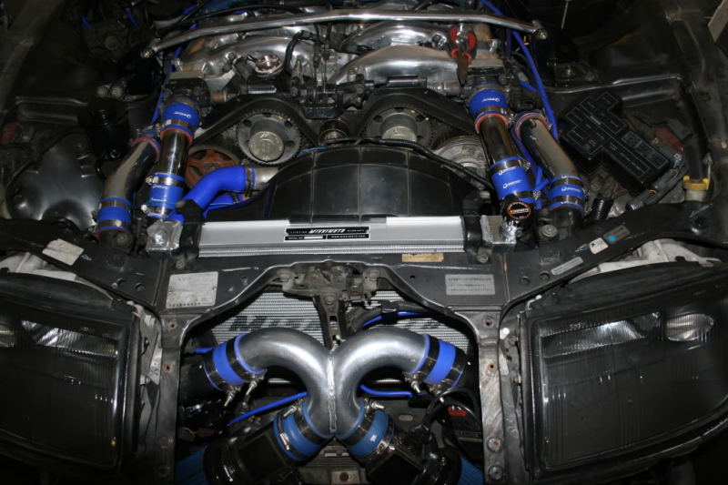 Radiador manual de alumínio Mishimoto 90-96 Nissan 300ZX Turbo
