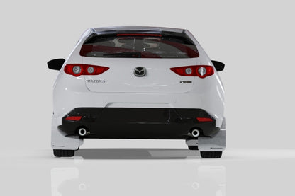 Rally Armor 19-25 Mazda3 Hatchback White UR Mud Flap w/Black Logo