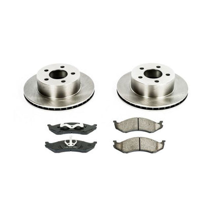 Power Stop 90-99 Jeep Cherokee Juego de frenos delanteros especiales para automóviles