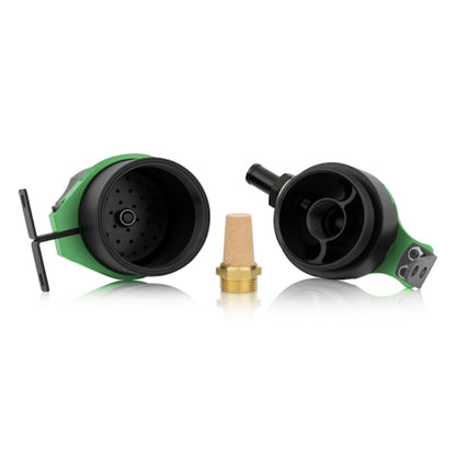 Mishimoto Recipiente de captura de aceite con deflector universal - Verde