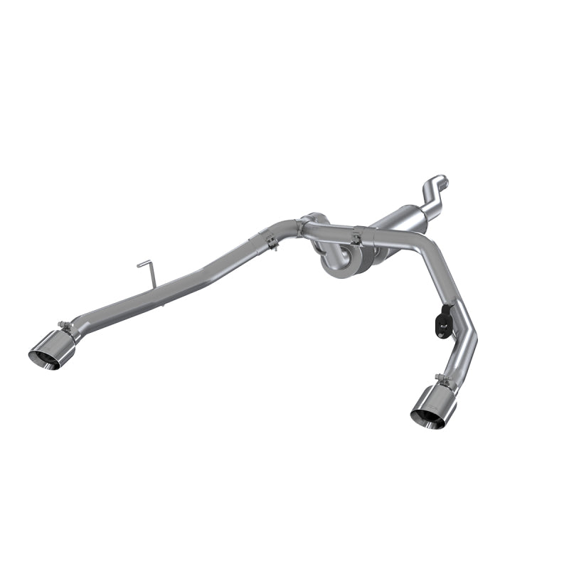 MBRP 2020 Jeep Gladiator 3.6L 2.5in Dupla Saída Traseira Cat Back Exhaust Aluminizado