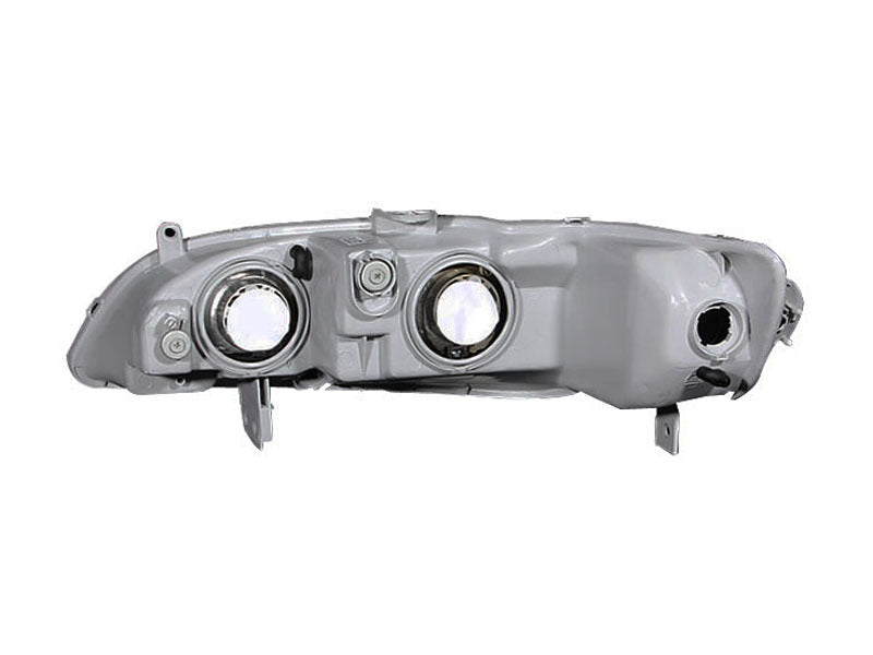 ANZO 1998-2002 Honda Accord Faróis de cristal preto