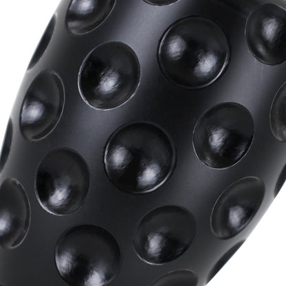 Botão de mudança de covinhas com núcleo de aço Mishimoto preto Delrin