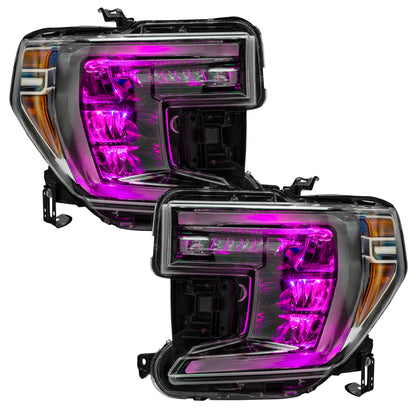 Oracle 19-21 Silverado/Sierra 1500 RGB Demon Eye Headlight Kit - w/o Controller