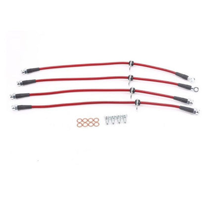 Power Stop 2008 Mitsubishi Lancer Front & Rear SS Braided Brake Hose Kit