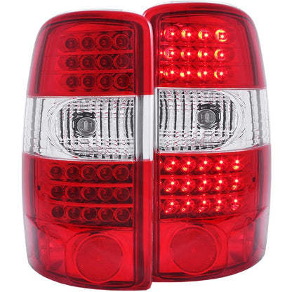 ANZO 2000-2006 Chevrolet Suburban LED Luces traseras rojo/transparente G2