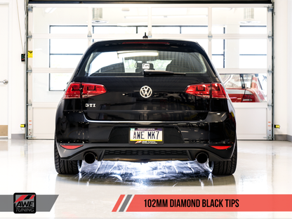 Escape AWE Tuning VW MK7 GTI Track Edition - Diamond Black Tips