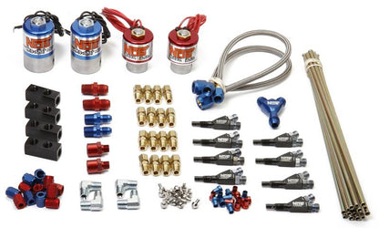 Nitrous Oxide System - NOS Pro Shot Nitrous Fogger Plumbing Kit Includes 741-13700B Fogger 2 Nozzles (02462-S-ENOS)