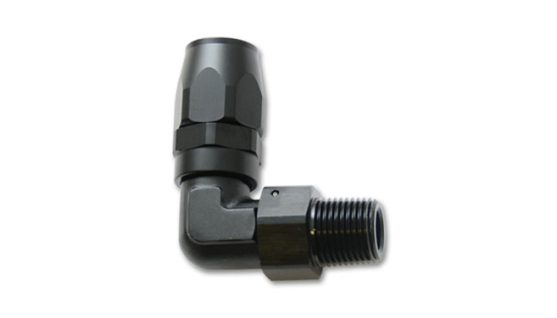 Encaixe de extremidade de mangueira de 90 graus NPT macho vibrante -10AN - 3/8 NPT