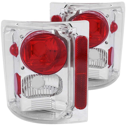 ANZO 1973-1987 Chevrolet C 10 Lanternas traseiras cromadas