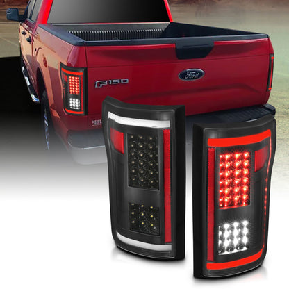 ANZO 2015-2017 Ford F-150 LED lanternas traseiras pretas
