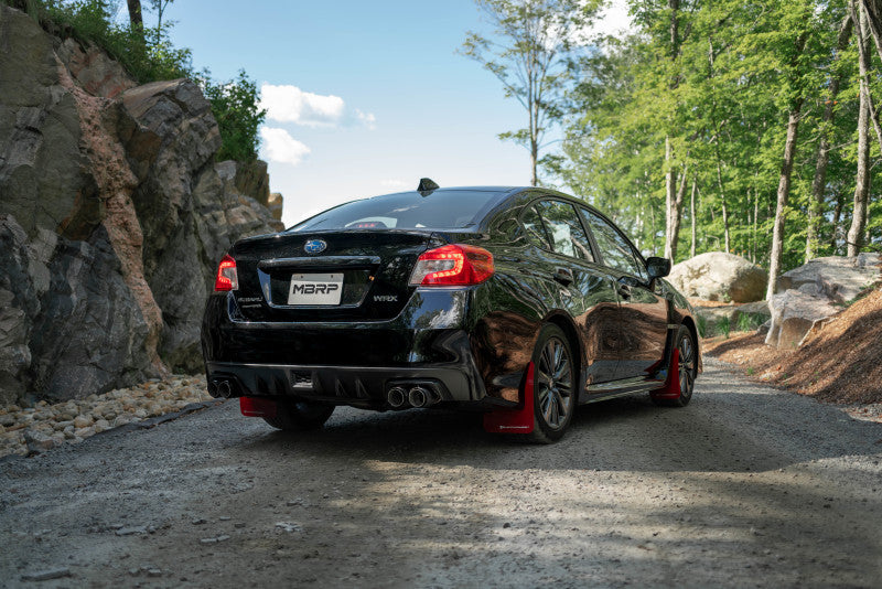 MBRP 15-19 Subaru WRX 2.0L/STI 2.5L 3 pol. Saída traseira dupla dividida com ponteiras de 3,5 pol. - T304 (versão de corrida)