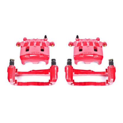Power Stop 05-06 Saab 9-2X Front Red Calipers w/Brackets - Pair