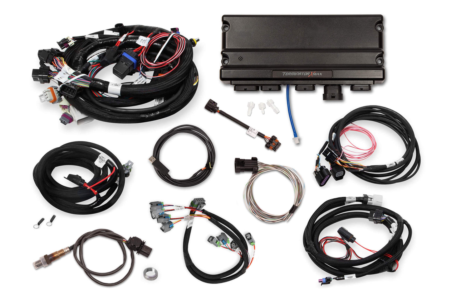 Holley - TERMINATOR X MAX 24X/1X EV6 LS MPFI KIT WITH DBW THROTTLE BODY AND TRANSMISSION CONTROL - WITHOUT 3.5" HANDHELD