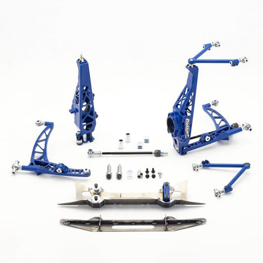 WiseFab - Nissan 350Z | Kit de trava de ângulo de derivação frontal Infiniti G35 com realocação de rack (WF350 INS)